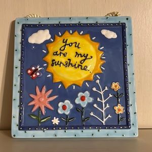 Decorative Tile “You are my sunshine”